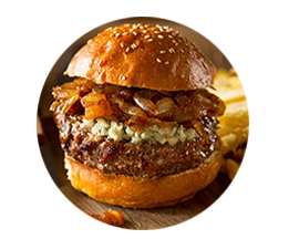 Hambúrguer com Gorgonzola